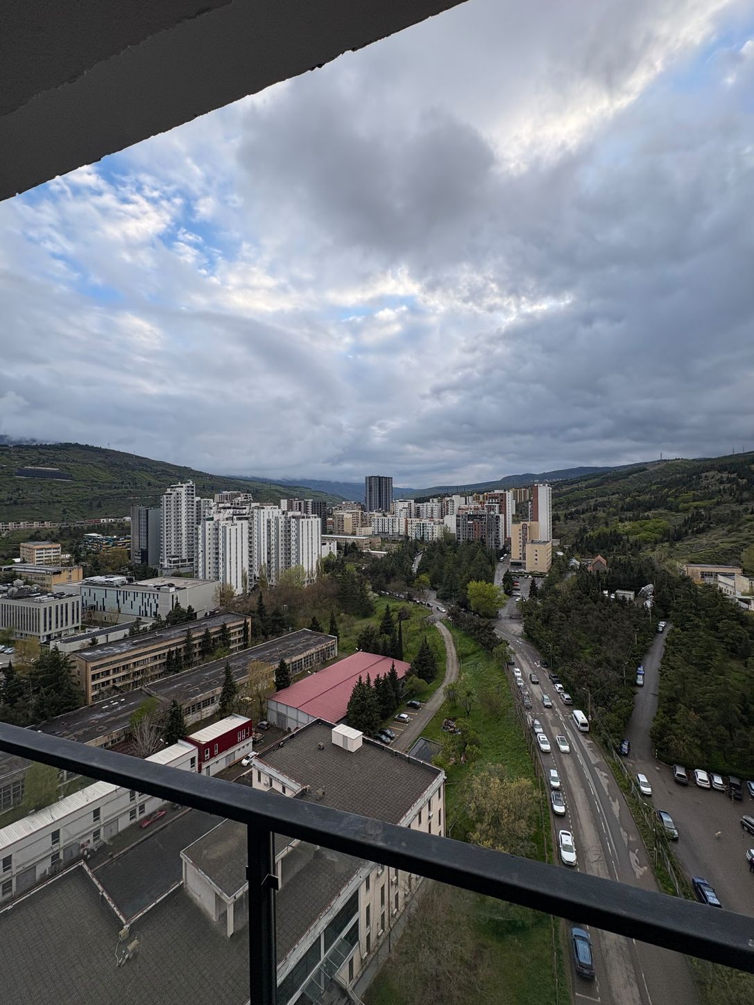 City view from the apartment