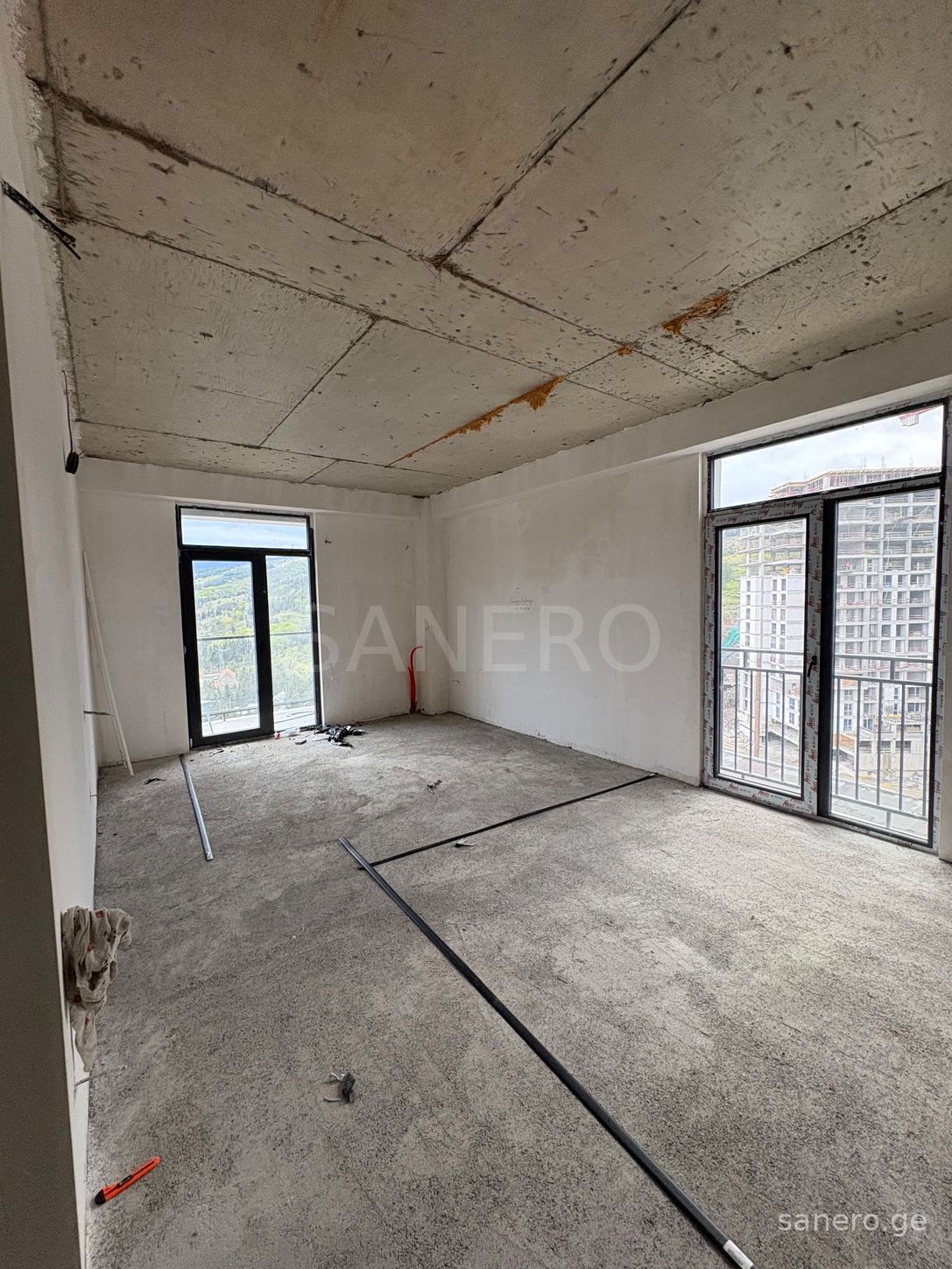 Spacious unfinished room