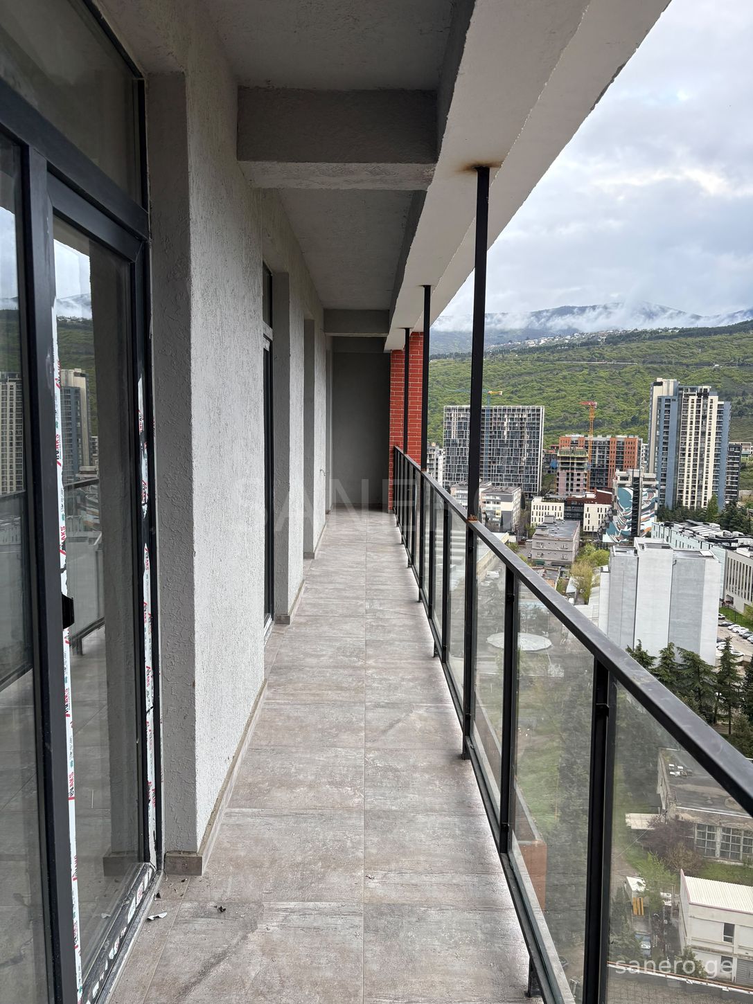Long balcony