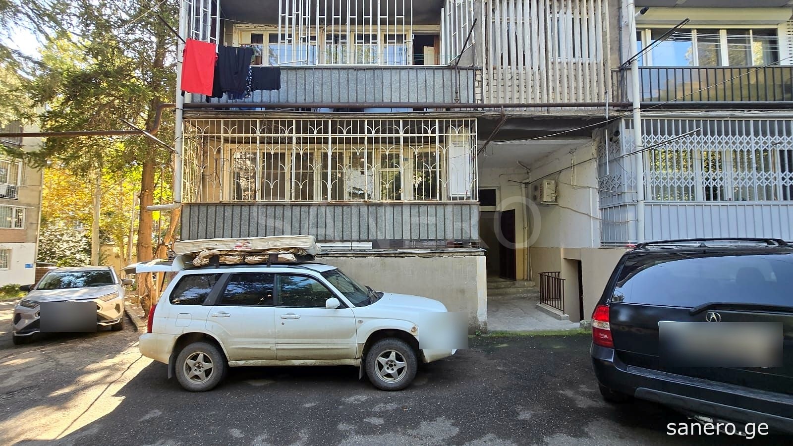 Building front and entrance
