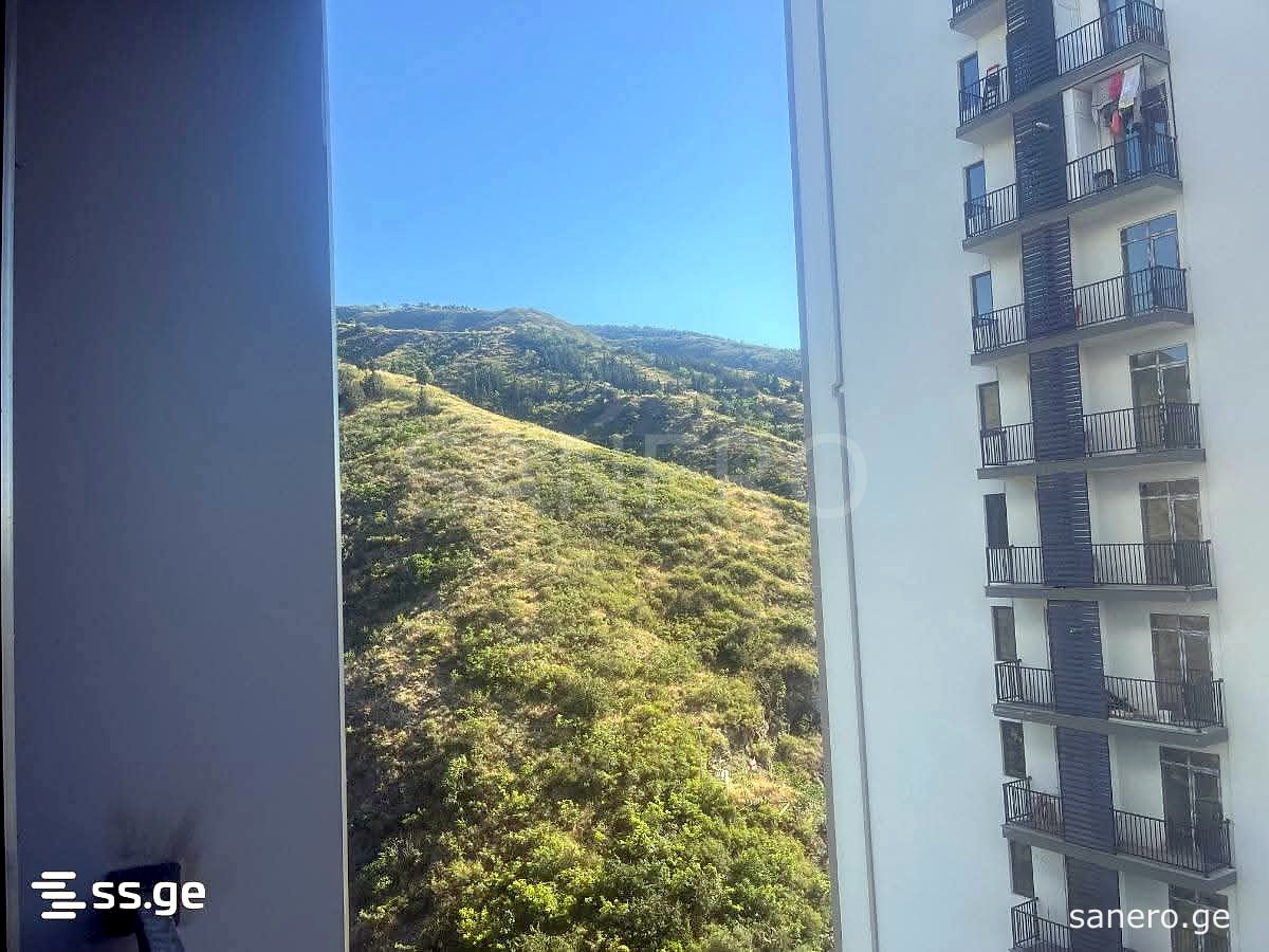 View from the window towards the hills